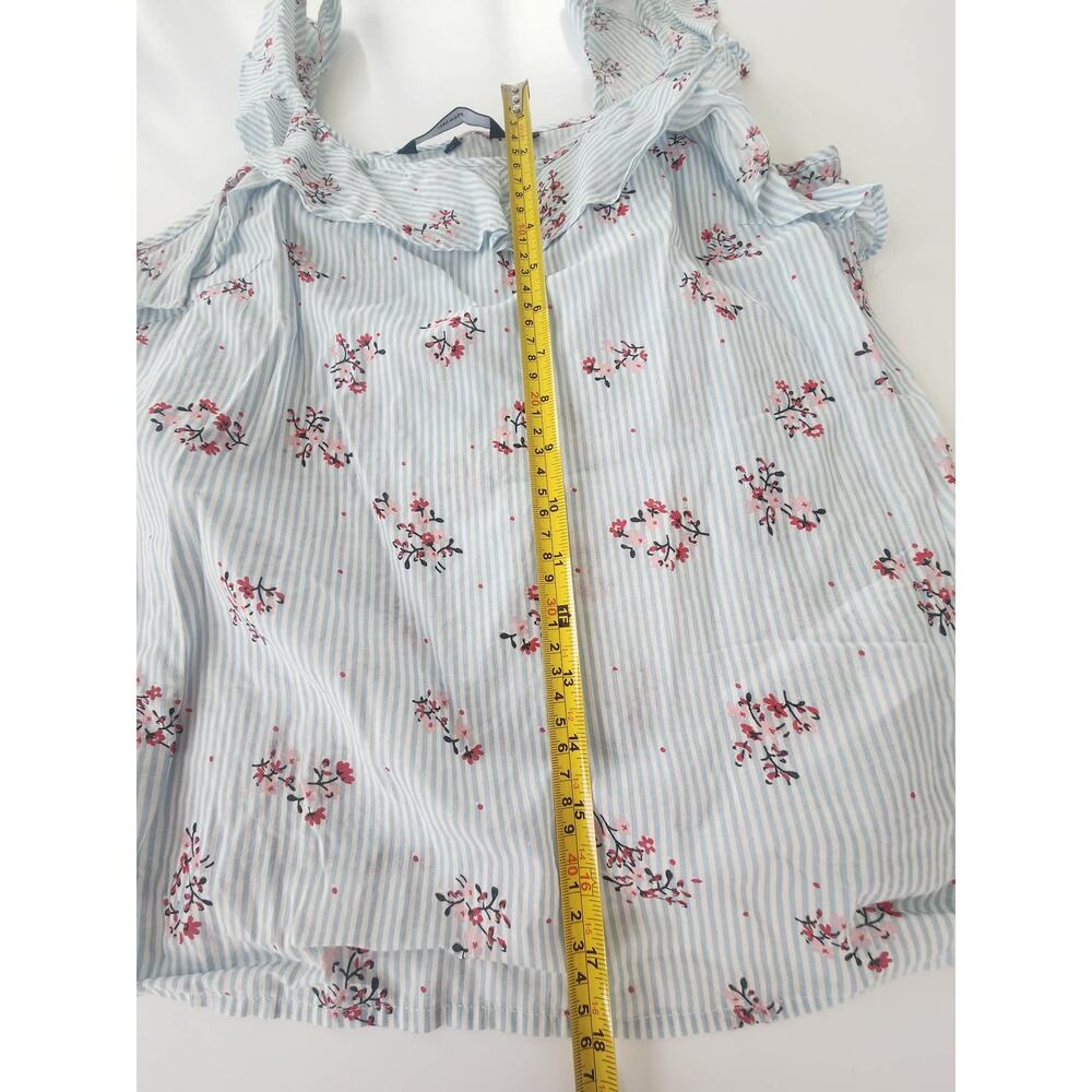 Vero Moda Ruffle Tank, Striped/Floral, Medium - Picture 5 of 10